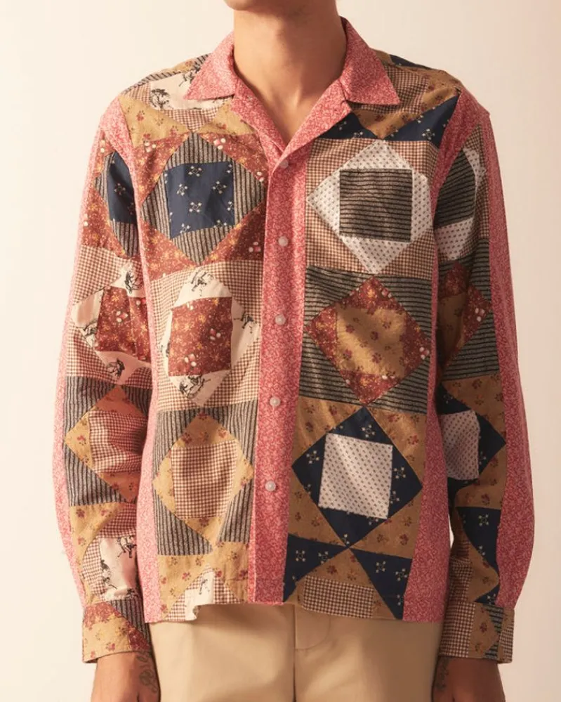 Shirts<BODE Calico This And That Long Sleeve Shirt