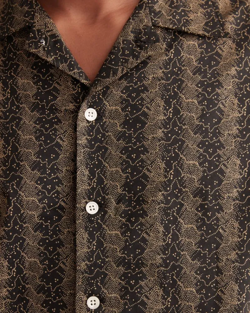 Shirts<BODE Calico Wave Long Sleeve Shirt Brown