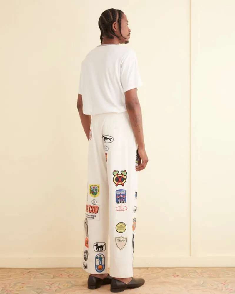 Trousers & Pants<BODE Cambridge Mcnab Trousers White/Multi