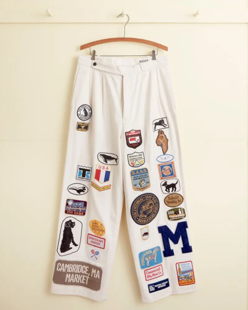 Trousers & Pants<BODE Cambridge Mcnab Trousers White/Multi