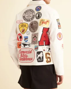 Outerwear<BODE Cambridge Patch Jacket White/Multi