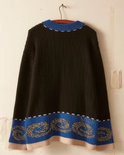Knitwear<BODE Cape Cod Cross Stitch Pullover - Black