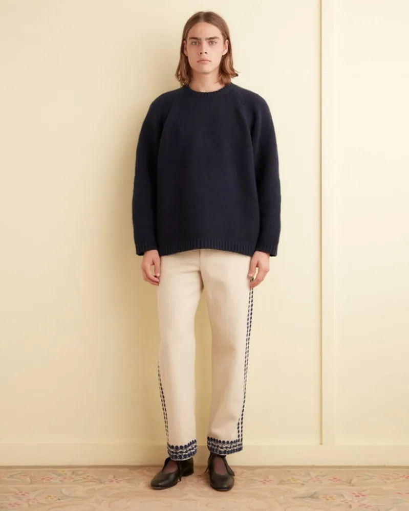 Trousers & Pants<BODE Caracalla Vine Trousers Cream