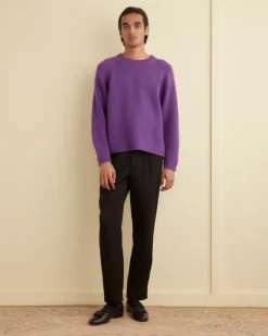 Knitwear<BODE Cashmere Crewneck Sweater - Purple