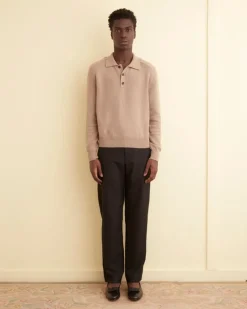Knitwear<BODE Cashmere Polo Oatmeal