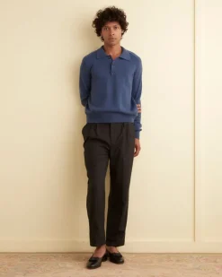 Knitwear<BODE Cashmere Polo - Blue
