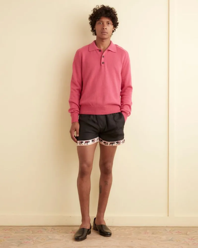Knitwear<BODE Cashmere Polo - Pink