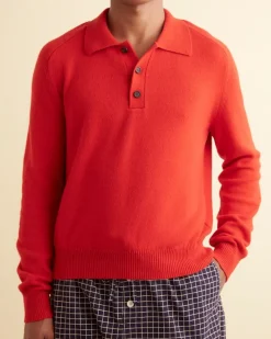 Knitwear<BODE Cashmere Polo - Red