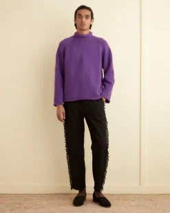 Knitwear<BODE Cashmere Roll Neck Sweater - Purple