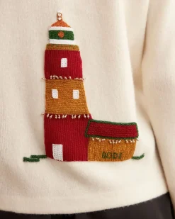 Knitwear<BODE Chatham Beaded Cardigan Cream