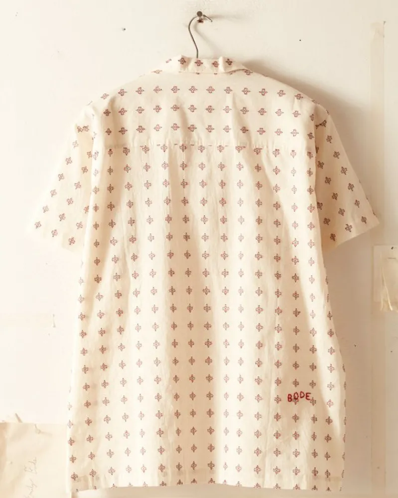 Shirts<BODE Chrystie Weave Short Sleeve Shirt