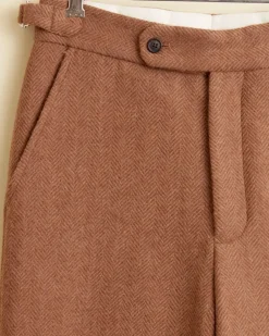 Trousers & Pants<BODE Cinnamon Chevron Trousers - 28 Brown