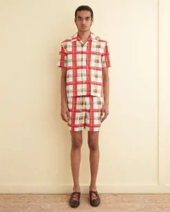 Shirts<BODE Complementary Plaid Short Sleeve Shirt