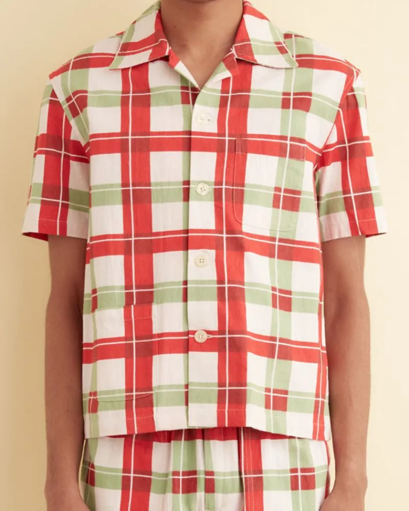 Shirts<BODE Complementary Plaid Short Sleeve Shirt