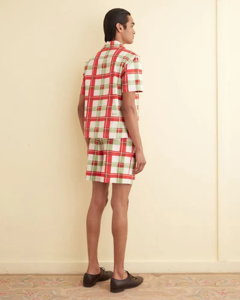 Shirts<BODE Complementary Plaid Short Sleeve Shirt