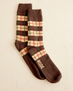 Accessories<BODE County Plaid Socks - Multi