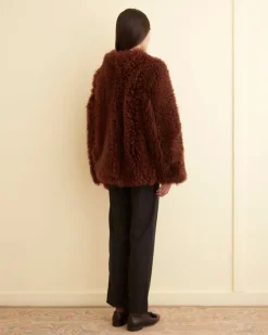 Outerwear<BODE Crane Shag Shearling Coat Brown