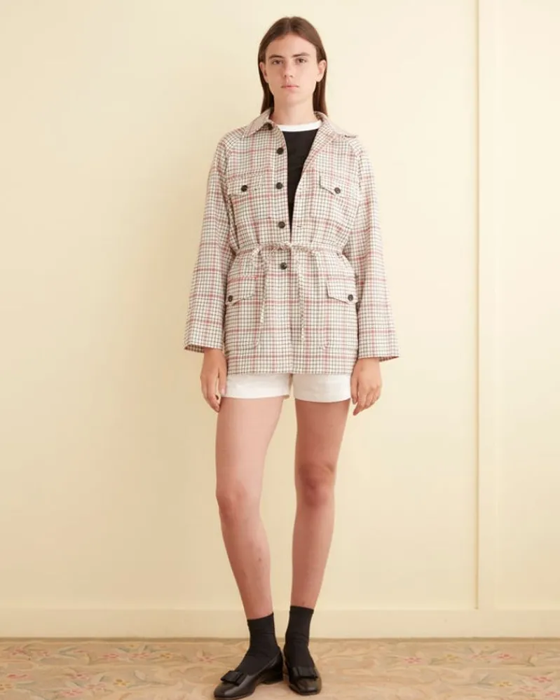 Outerwear<BODE Cream Grid Jacket - Xs Multi