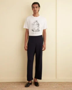 Trousers & Pants<BODE Crepe Joggers Blue