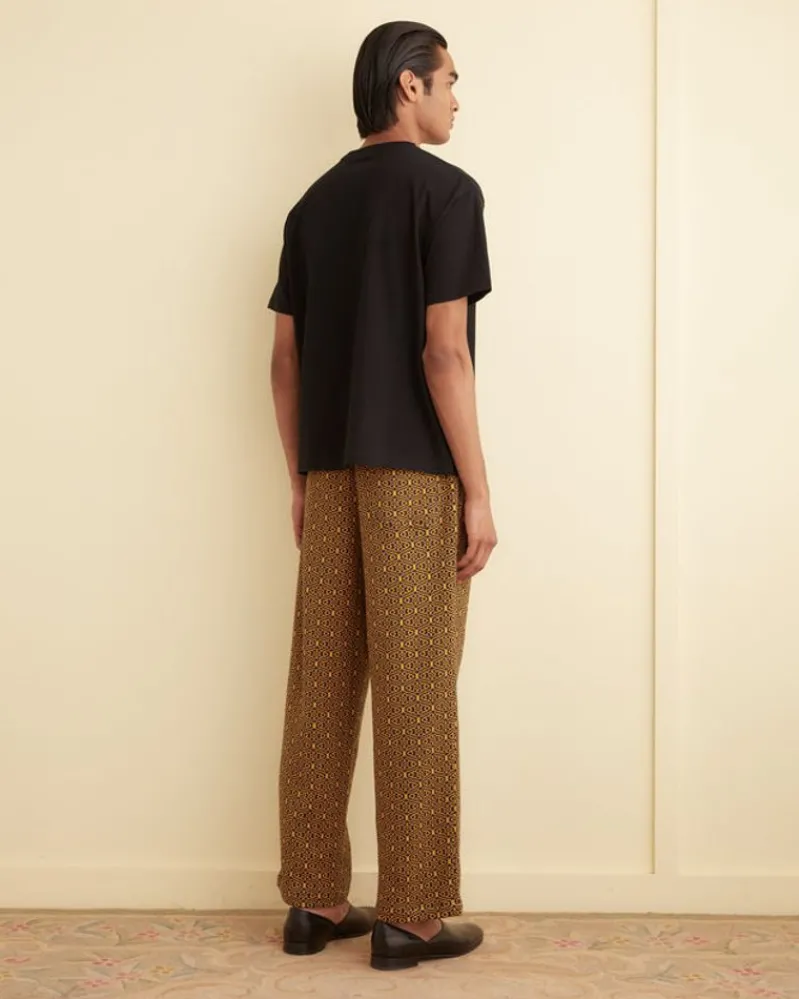 Trousers & Pants<BODE Crescent Jacquard Joggers Gold