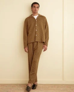 Shirts<BODE Crescent Jacquard Louie Shirt Gold