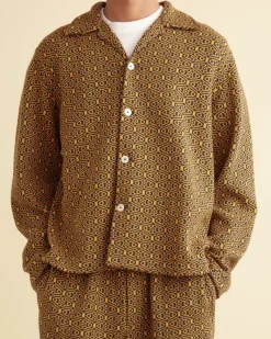 Outerwear<BODE Crescent Jacquard Louie Shirt Gold