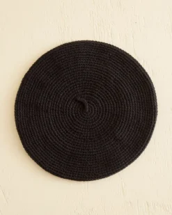 Accessories<BODE Crochet Beret - Black