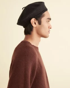 Knitwear<BODE Crochet Beret - Black