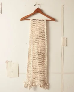 Accessories<BODE Crochet Grape Scarf - Cream