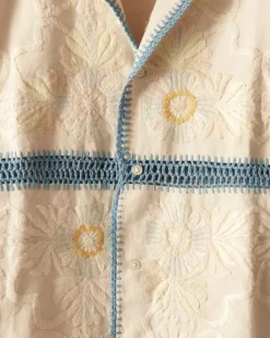 Shirts<BODE Crochet Ladderwork Short Sleeve Shirt Multi
