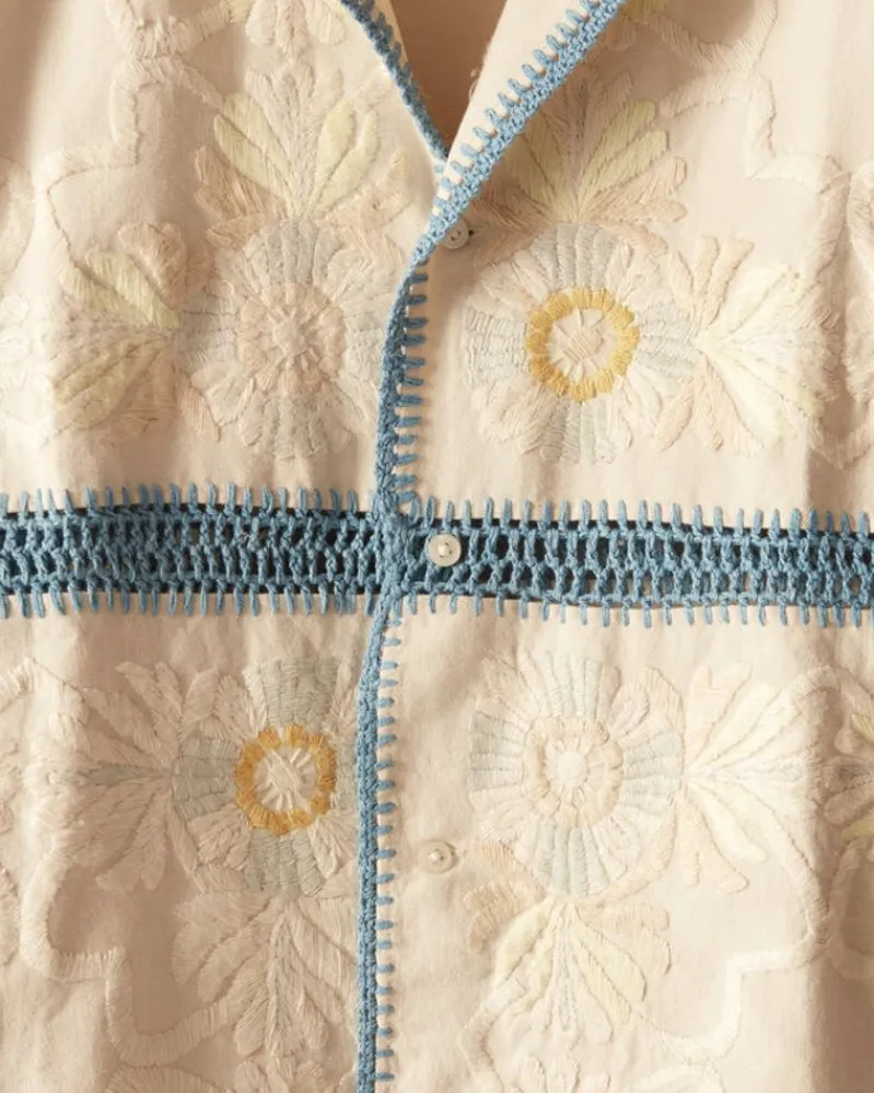 Shirts<BODE Crochet Ladderwork Short Sleeve Shirt Multi