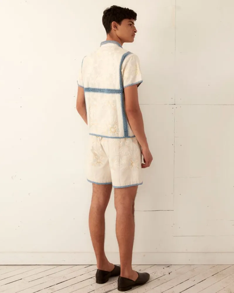 Shirts<BODE Crochet Ladderwork Short Sleeve Shirt Multi
