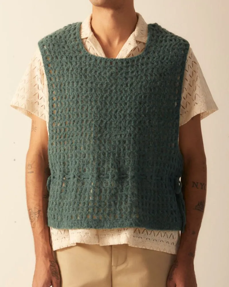 Knitwear<BODE Crochet Vest - Green