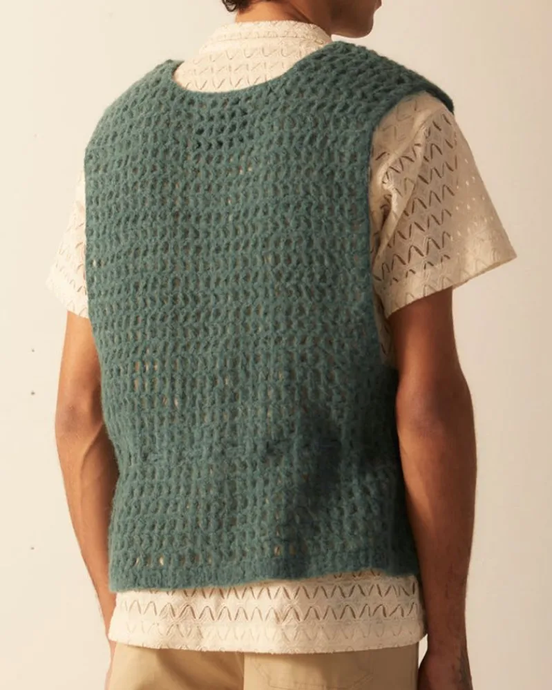 Knitwear<BODE Crochet Vest - Green