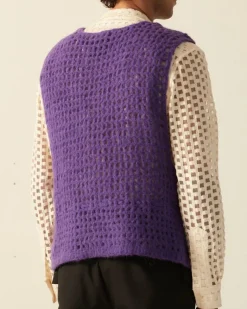 Knitwear<BODE Crochet Vest - Purple