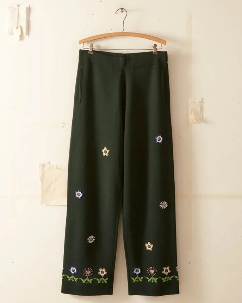 Knitwear<BODE Daisy Garden Joggers - Green