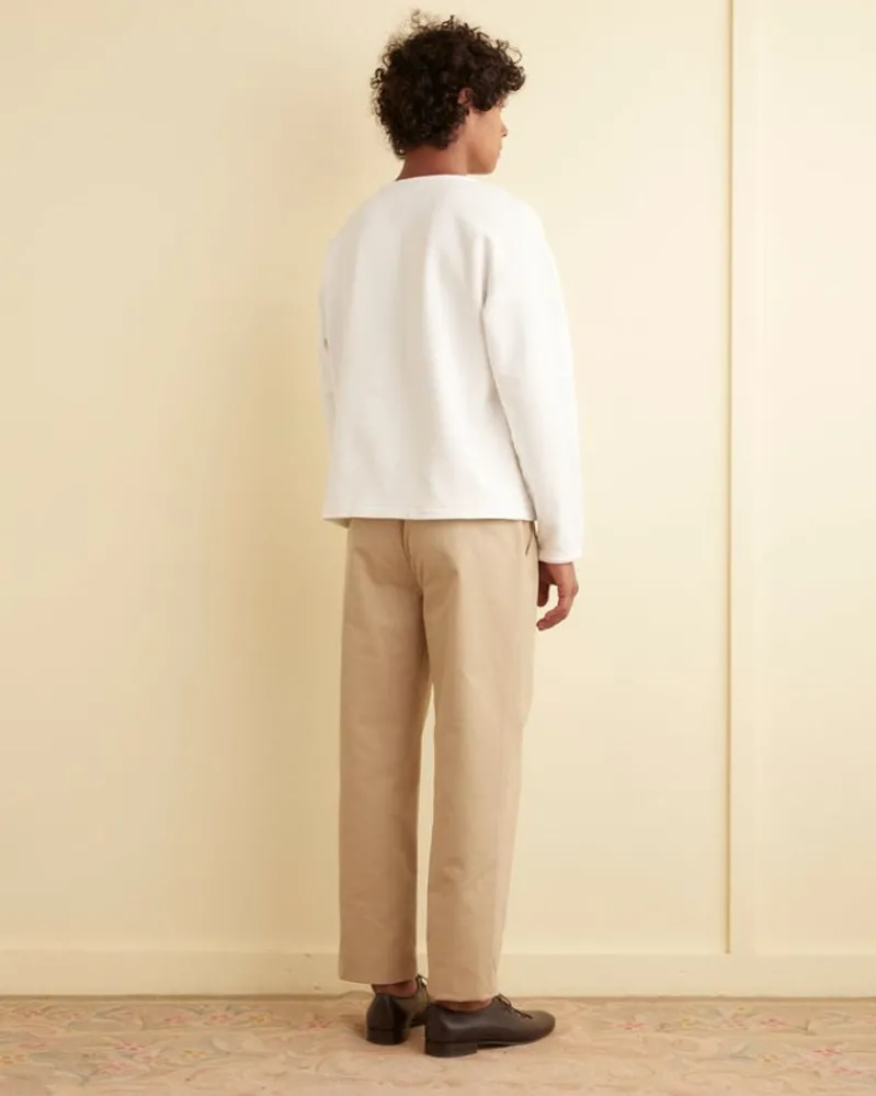 Cut & Sew<BODE Daisy Never Tell Henley Cream