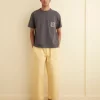 Cut & Sew<BODE Daisy Never Tell Pocket Tee Charcoal