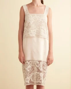 Dresses<BODE Daylily Lace Dress - S Cream