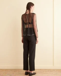 Tops<BODE Deco Bead Odrira Top Black