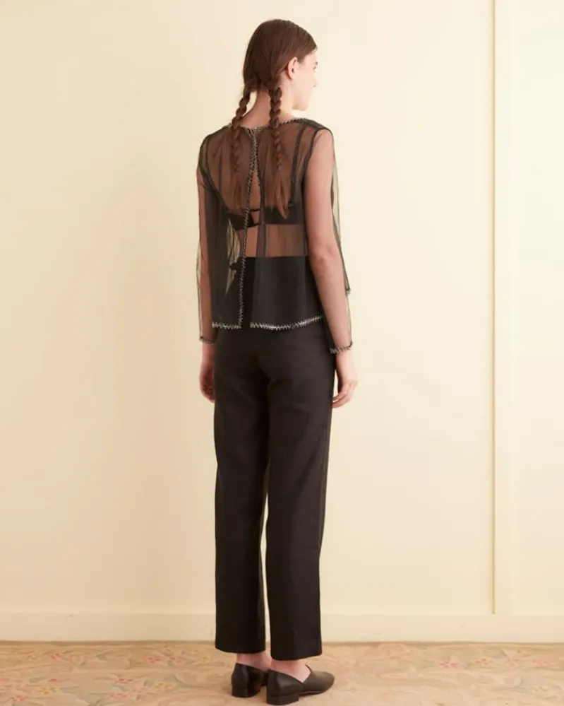 Tops<BODE Deco Bead Odrira Top Black