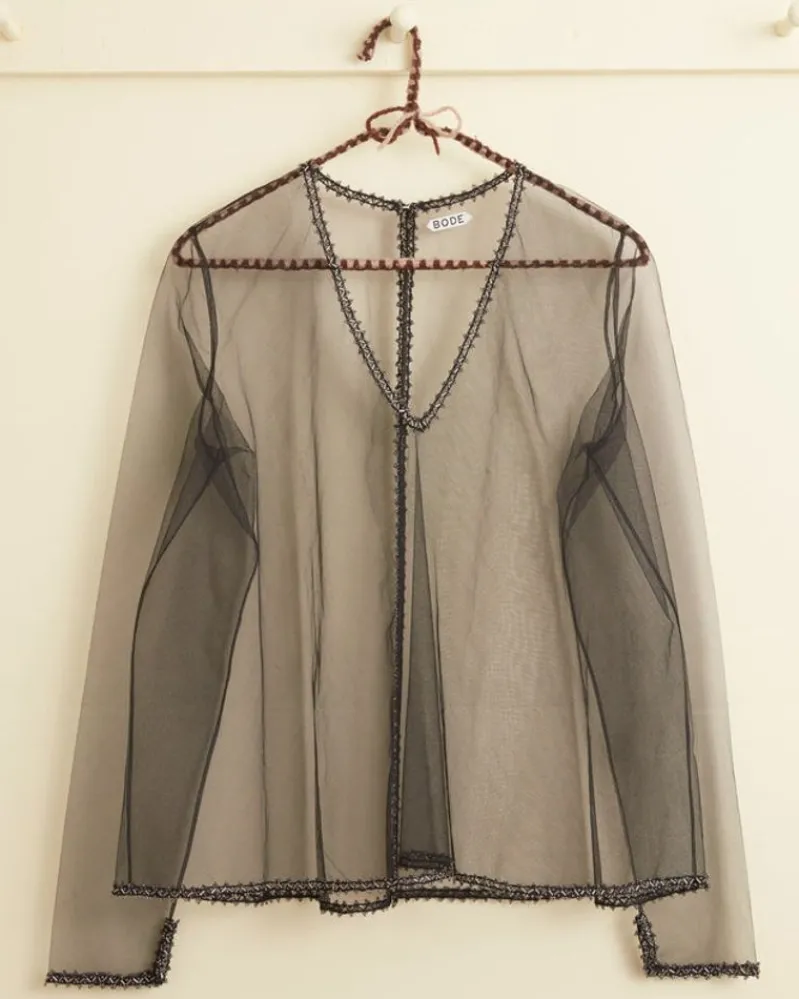 Tops<BODE Deco Bead Odrira Top Black