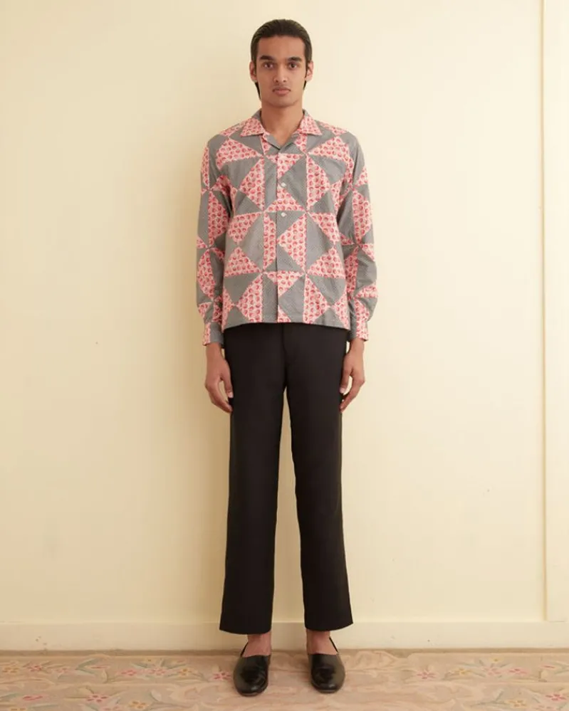 Shirts<BODE Deco Puzzle Patchwork Long Sleeve Shirt
