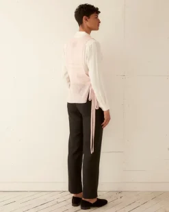 Knitwear<BODE Delicate Stripe Crochet Dickie Pink