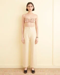 Trousers & Pants<BODE Dennis Stripe Sailor Trousers White