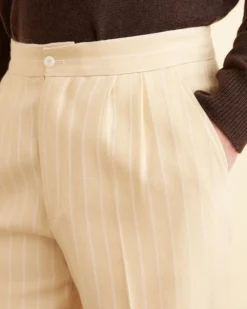 Suiting<BODE Dennis Stripe Trousers White
