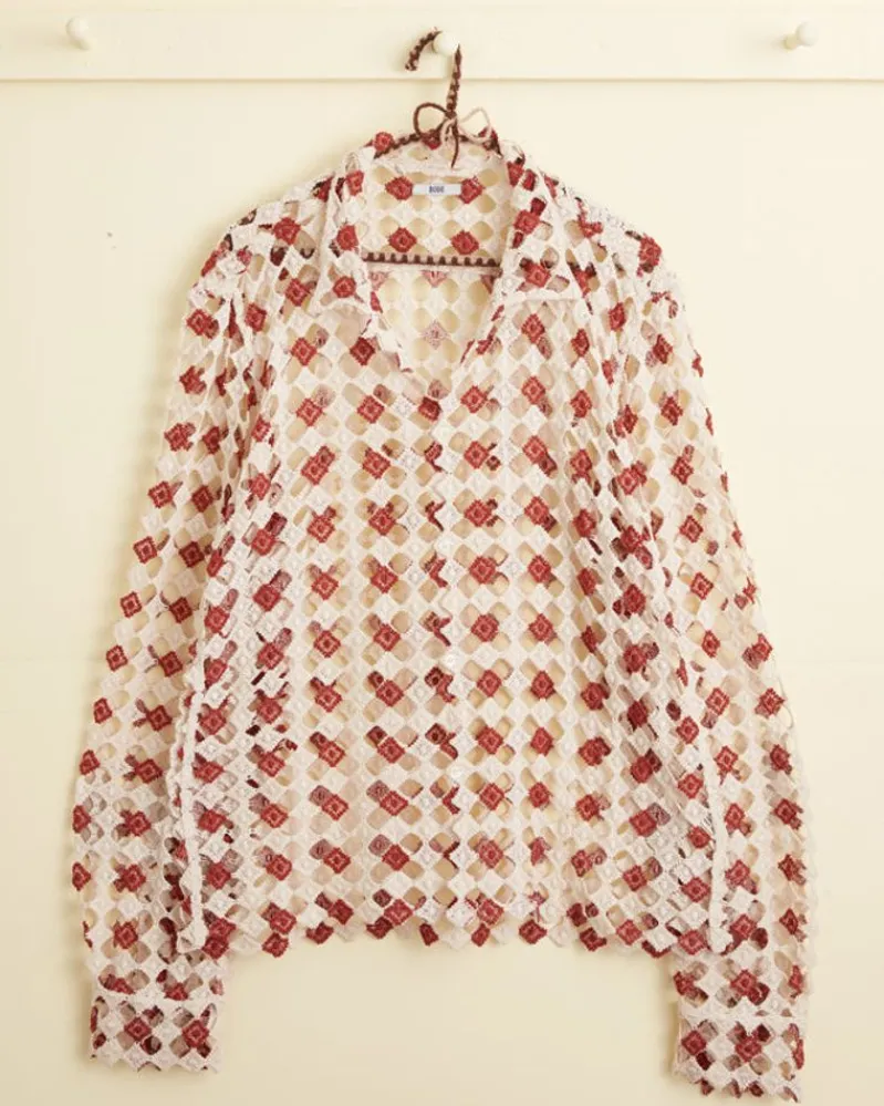 Shirts<BODE Diamond Lace Long Sleeve Shirt