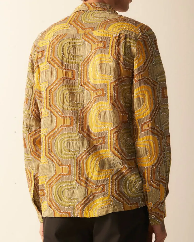 Shirts<BODE Disco Tinsel Long Sleeve Shirt