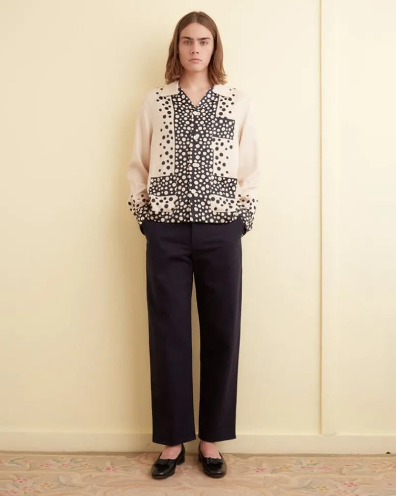 Shirts<BODE Dotty Long Sleeve Shirt Cream