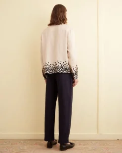 Shirts<BODE Dotty Long Sleeve Shirt Cream